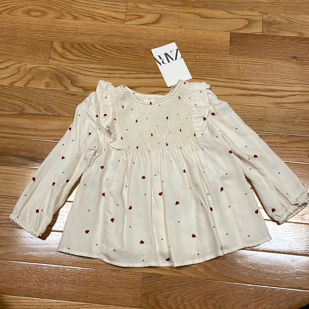 Zara Lady Bug Top